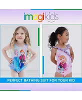 Frozen Girls Disney Elsa Anna One Piece Bathing Suit to