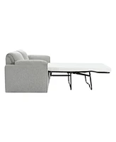 Chenille Sofa Bed - Modern Convertible Couch with Plush Comfort and Durable Design for Living Room Bedroom, (Blue)