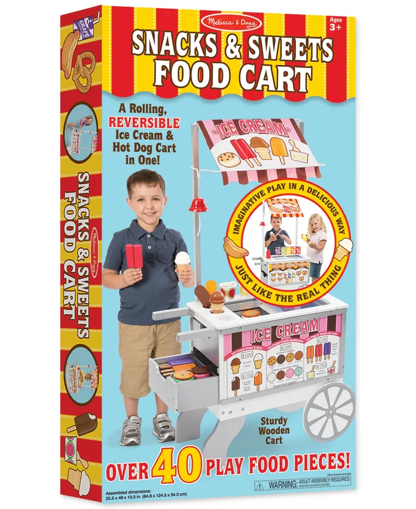 Melissa and Doug Kids' Snacks & Sweets Food Cart