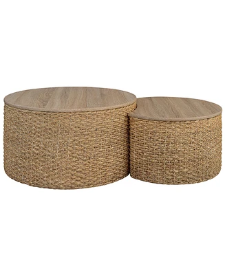 Gallerie Decor Saxony Nesting Coffee Table With Storage
