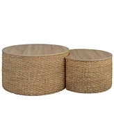 Gallerie Decor Saxony Nesting Coffee Table With Storage