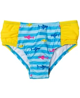 Baby Shark Baby Girls Shark Shark Rash Guard Tankini Top and Bikini Bottom 3 Piece Swimsuit Set