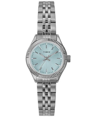 Timex Women's Quartz Analog Silver-Tone Stainless Steel Watch, 25mm