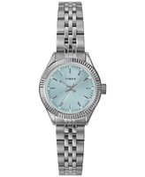 Timex Women's Quartz Analog Silver-Tone Stainless Steel Watch, 25mm