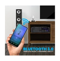 Pyle 2000W Bluetooth Stereo Mixer Karaoke Amplifier - PMXAKB2000
