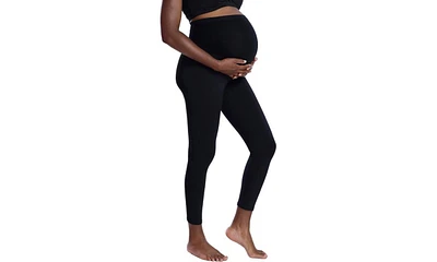 Motherhood Maternity Plus Size Essential Stretch Secret Fit Over the Belly Leggings