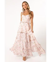 Petal and Pup Women's Lillee Tiered Maxi Dress