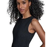 Calvin Klein Women's Cotton Smocked Tiered Maxi Dress