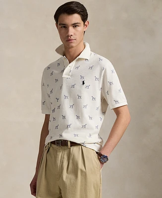 Polo Ralph Lauren Men's Classic-Fit Dog-Print Mesh Shirt