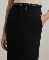 Lauren Ralph Petite Stretch Cady Pencil Skirt