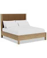 Davie King Leather Bed, Created for Macy's