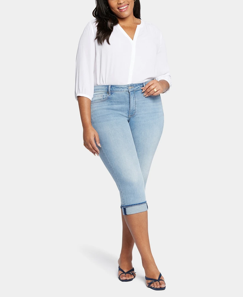 Nydj Plus Marilyn Crop Cuff Denim Jeans