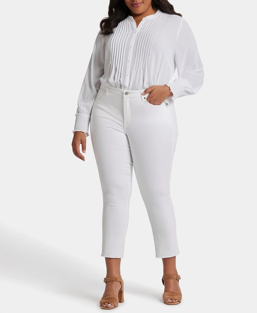 Nydj Plus Marilyn Straight Crop Jeans