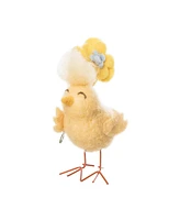 4.33" Easter Spring Chick & Buttercup Decorative Tabletop Figurine