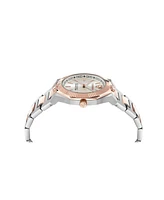 Plein Sport Women's Metronaut Three Hand Quartz Two-Tone Bracelet Watch
