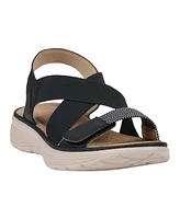 Gc Shoes Women's Ariel Elastic Comfort Flat Sandals