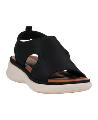 Gc Shoes Women's Romy Stretch Lycra Wedge Sandals