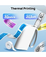P21-a Label Maker Machine with Tape, Label Printer Thermal Mini Label Makers with Built-in Cutter and Multiple Templates, Portable Printers for School