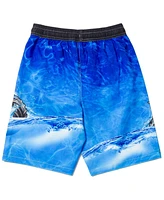 Monster Jam Boys Pullover Rash Guard and Swim Trunks Outfit Set