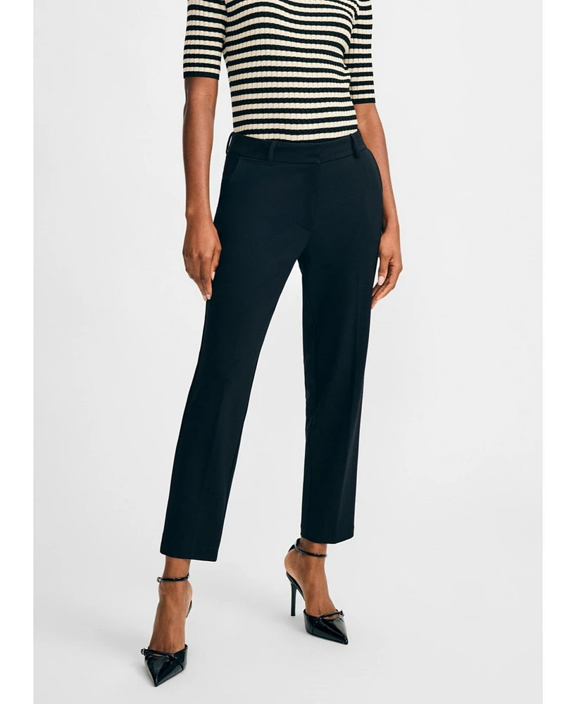 Isaac Mizrahi Women's Slim Straight Pant