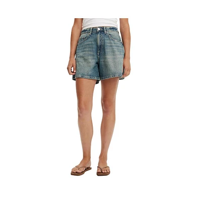 Cotton On Women's High 90 S Denim Short