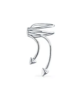Bling Jewelry Western Jewelry Spike Ear Cuff Cartilage Clip Wrap Earring Sterling Silver