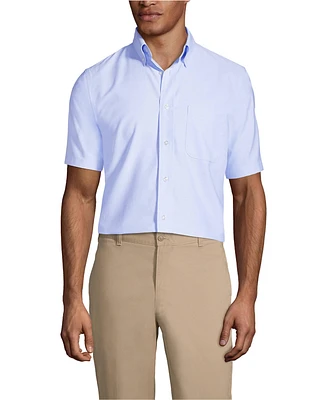 Lands' End Men's Short Sleeve Oxford Dress Shirt