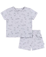 Gerber Toddler Boys 2-Piece T-Shirt and Shorts Set, Heather Skateboard