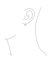 Bling Jewelry Classic Cubic Zirconia Square Princess Cut Solitaire Cz Lever back Earrings Gold Plated .925 Sterling Silver