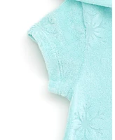 Frozen Toddler Girls Disney Loop Terry Cloth Hooded Zip Up Swim Cover