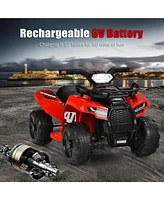 6V Kids Electric Atv Quad Bike with Led Lights and MP3 Player