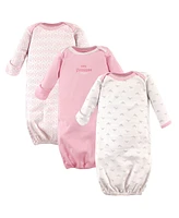 Luvable Friends Baby Girls Cotton Gowns, Tiara, Preemie/Newborn