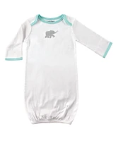 Luvable Friends Baby Boys Unisex Cotton Gowns, Elephant, Preemie/Newborn