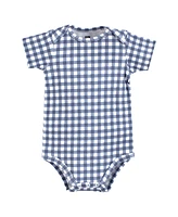 Hudson Baby Boys Cotton Bodysuits, Gentleman Bear Suspender, 9-12 Months