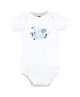 Hudson Baby Boys Cotton Bodysuits, Mint Octopus, 9-12 Months