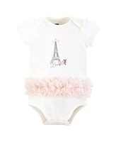 Hudson Baby Girls Cotton Bodysuits, Paris Tutu, 9-12 Months