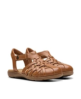 Clarks Collection Women's Elizabelle Mia Riptape Flat Sandals