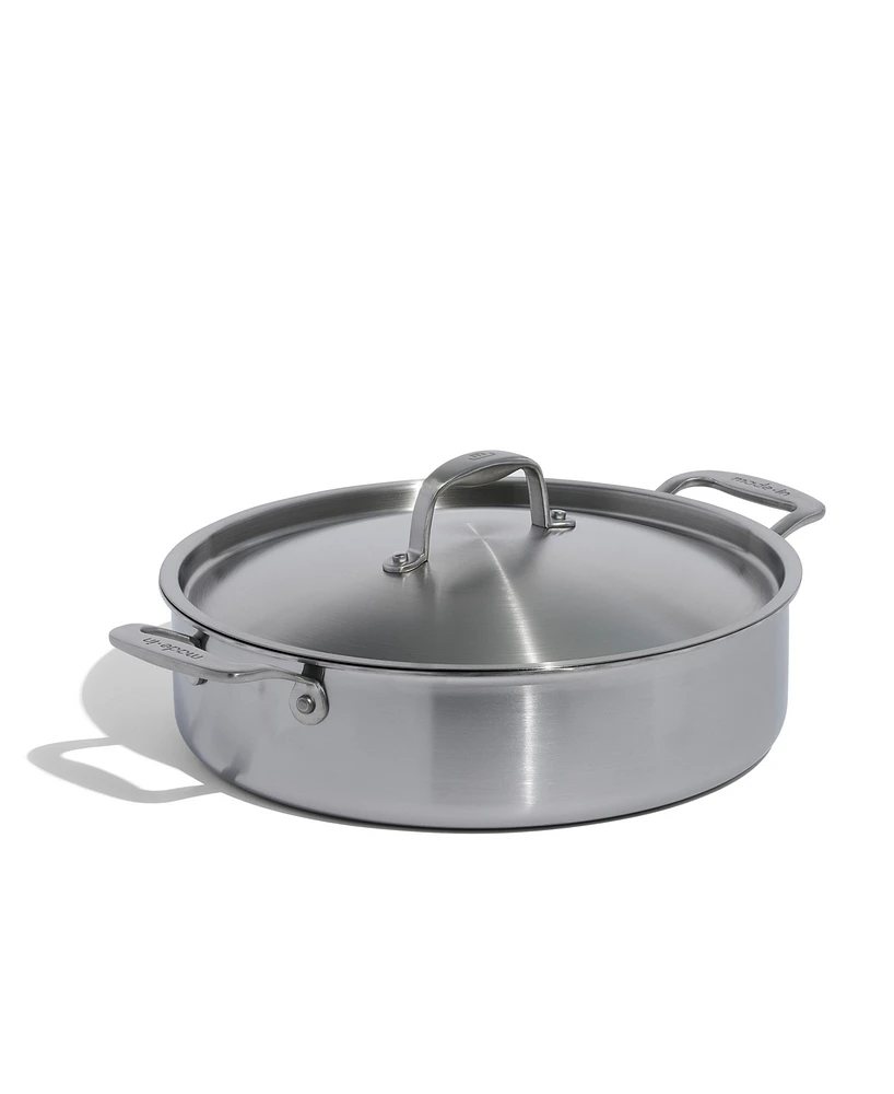 Made In Stainless Steel Clad 6-Quart Rondeau with Lid