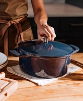 Made In Enameled Cast Iron 5.5-Quarts Round Dutch Oven with Lid