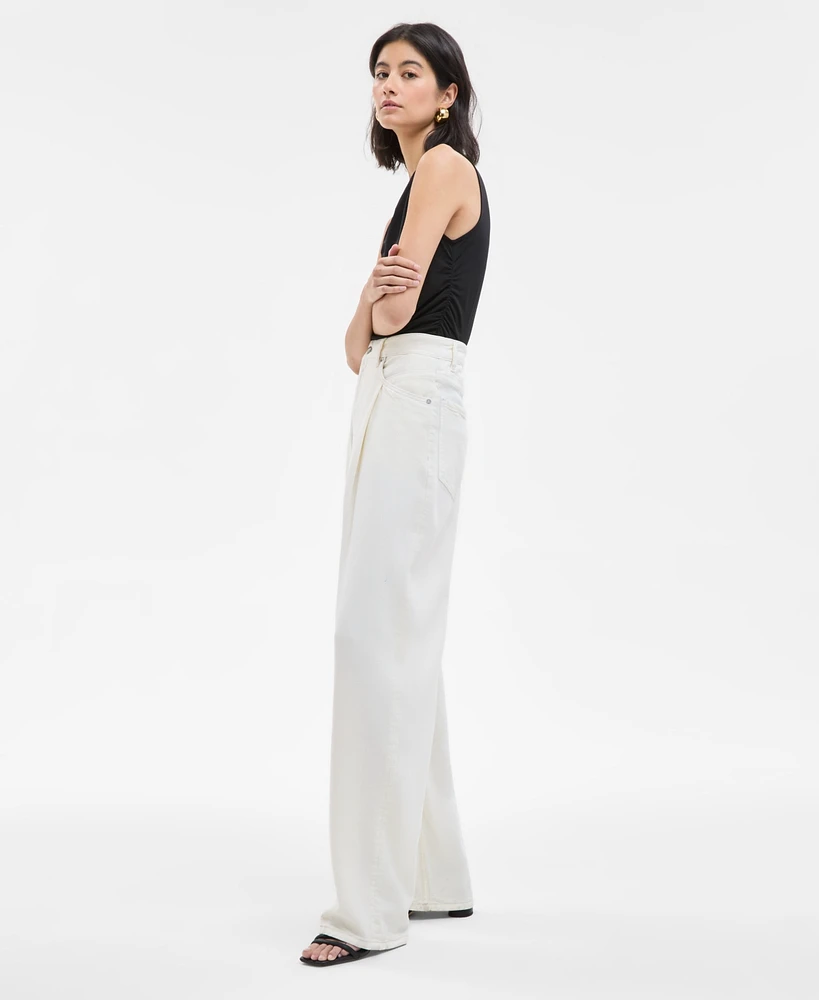 Boss Orange Women's High-Rise Slouchy Wide-Leg Jeans
