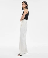 Boss Orange Women's High-Rise Slouchy Wide-Leg Jeans