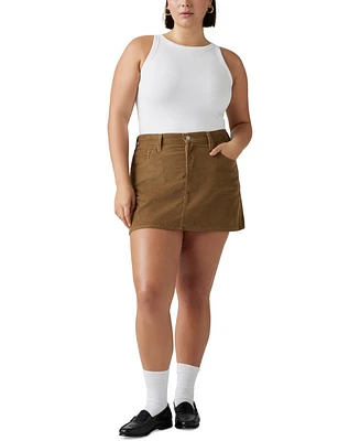 Levi's Women's Icon Cotton High-Rise Denim Miniskirt