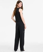 Bar Iii Womens Zip Front Vest Cargo Pants Exclusively At Macys
