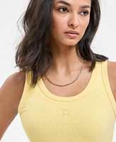 Hugo Women's Slim-Fit Scoop-Neck Logo Tank Top