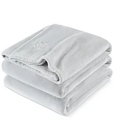 Lauren Ralph Micromink Plush Blanket, Full/Queen
