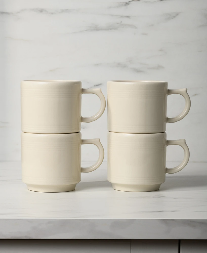 Fiesta Linen Stackable Mugs, Set of 4