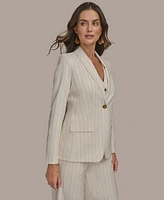 Donna Karan New York Women's Pinstriped Blazer, Regular & Petite