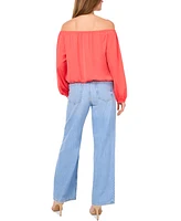 Vince Camuto Women's Off-the-Shoulder Tie-Hem Blouse