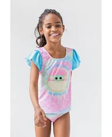 Star Wars Girls Yoda Pullover Tankini Top and Bikini Bottom Swim Set