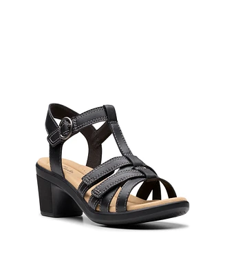 Clarks Collection Women's Emily2 Rose Block Heel Sandals